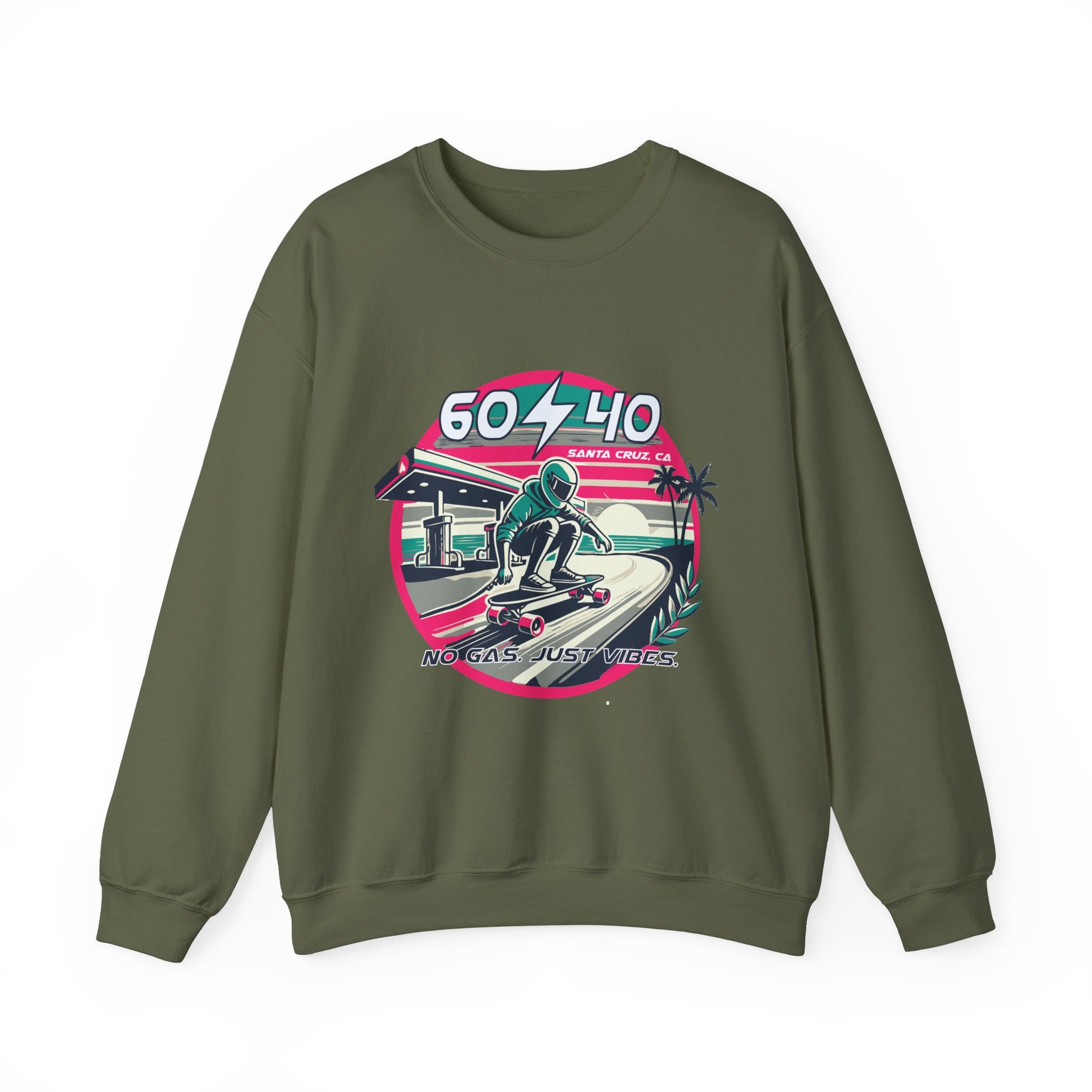 Retro Vibes Unisex Crewneck Sweatshirt - 604-410 Santa Cruz CA