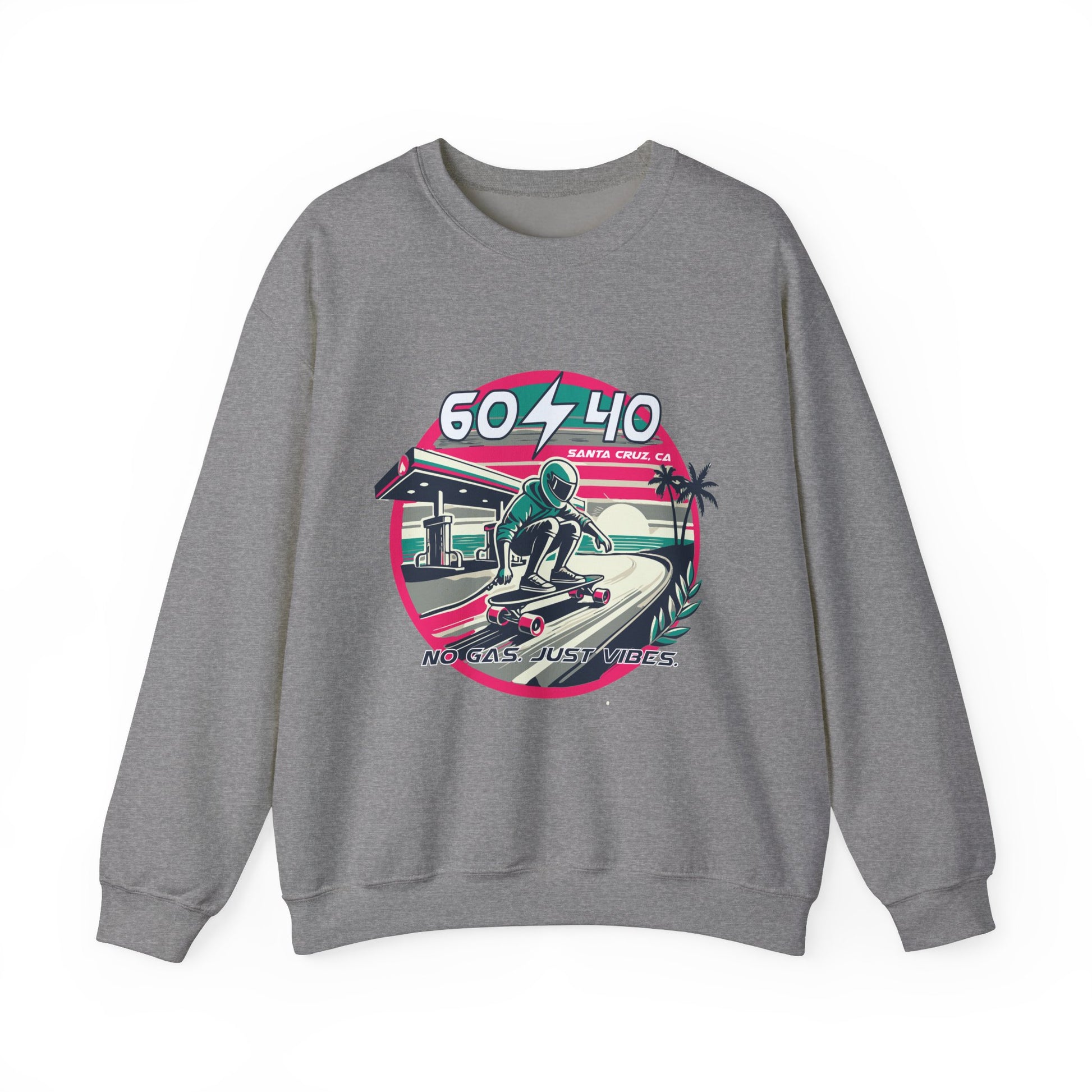 Retro Vibes Unisex Crewneck Sweatshirt - 604-410 Santa Cruz CA