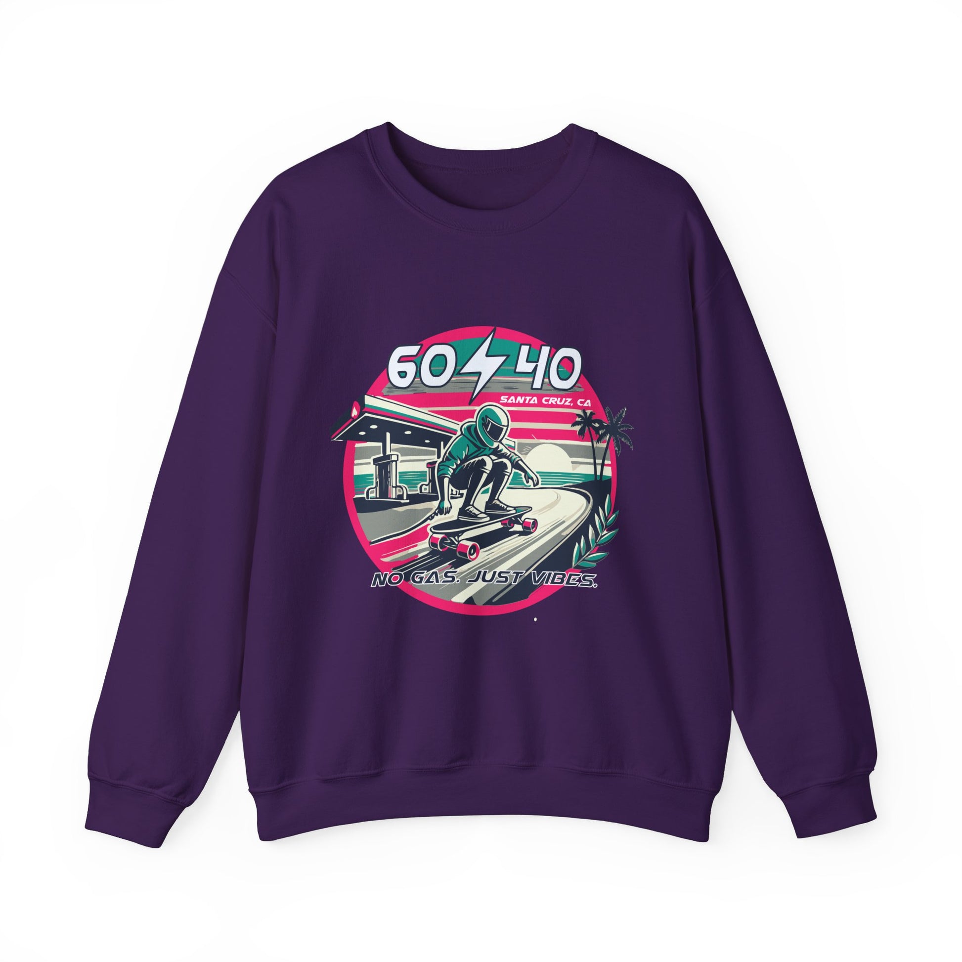 Retro Vibes Unisex Crewneck Sweatshirt - 604-410 Santa Cruz CA