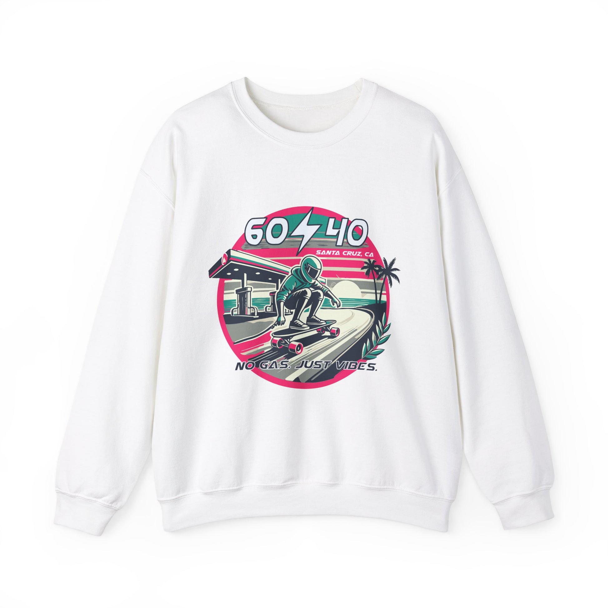 Retro Vibes Unisex Crewneck Sweatshirt - 604-410 Santa Cruz CA