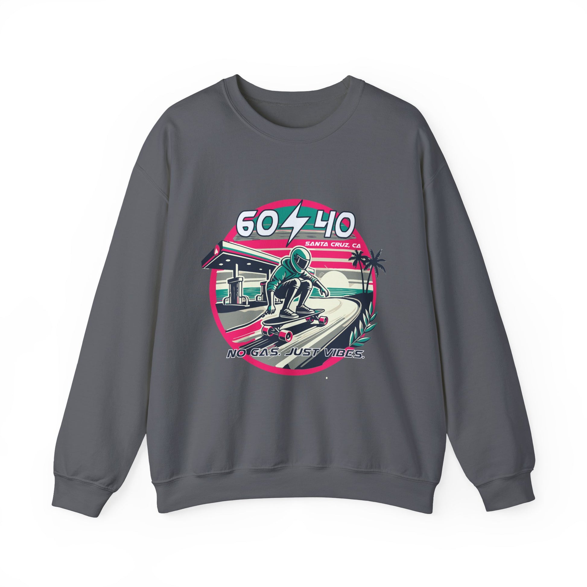 Retro Vibes Unisex Crewneck Sweatshirt - 604-410 Santa Cruz CA