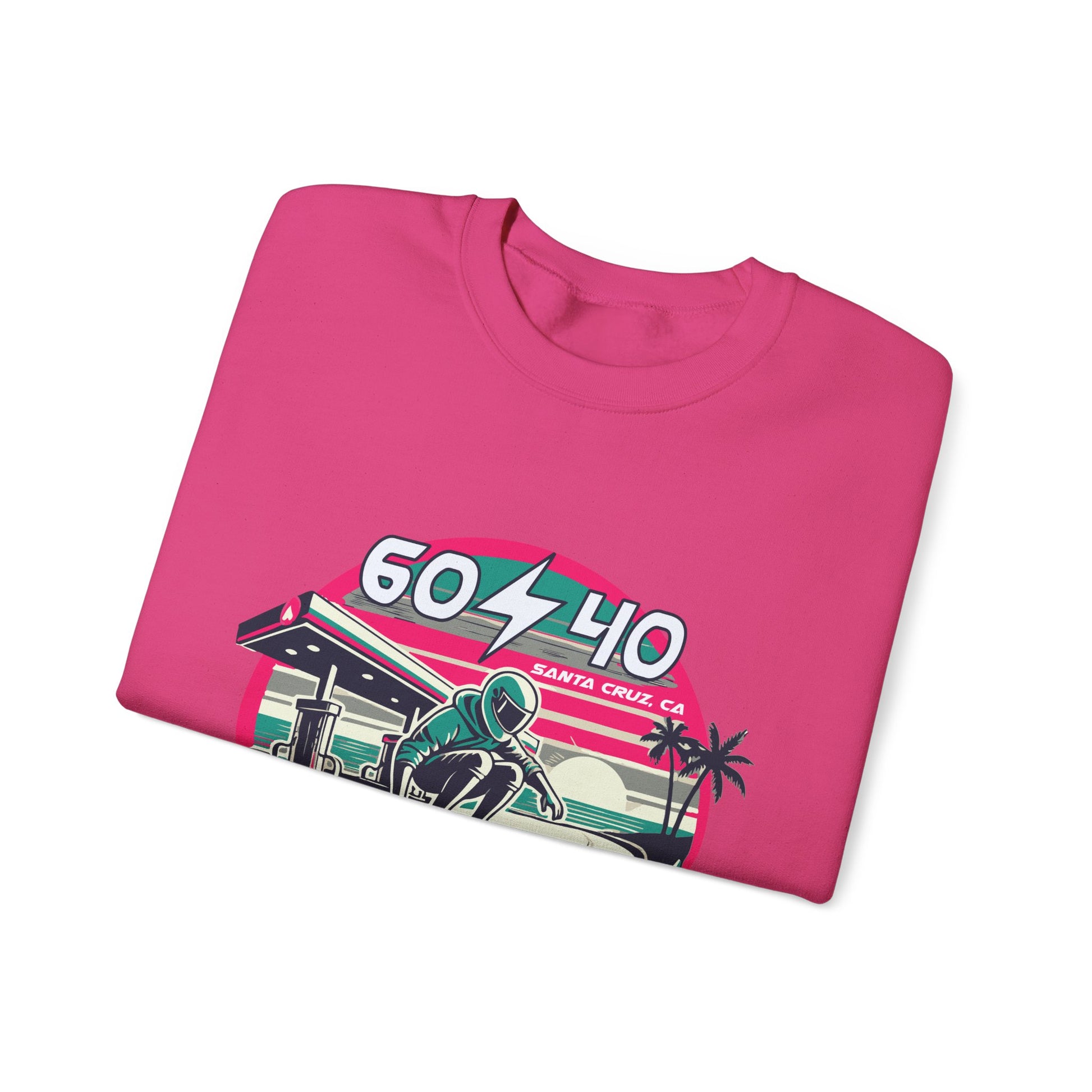 Retro Vibes Unisex Crewneck Sweatshirt - 604-410 Santa Cruz CA
