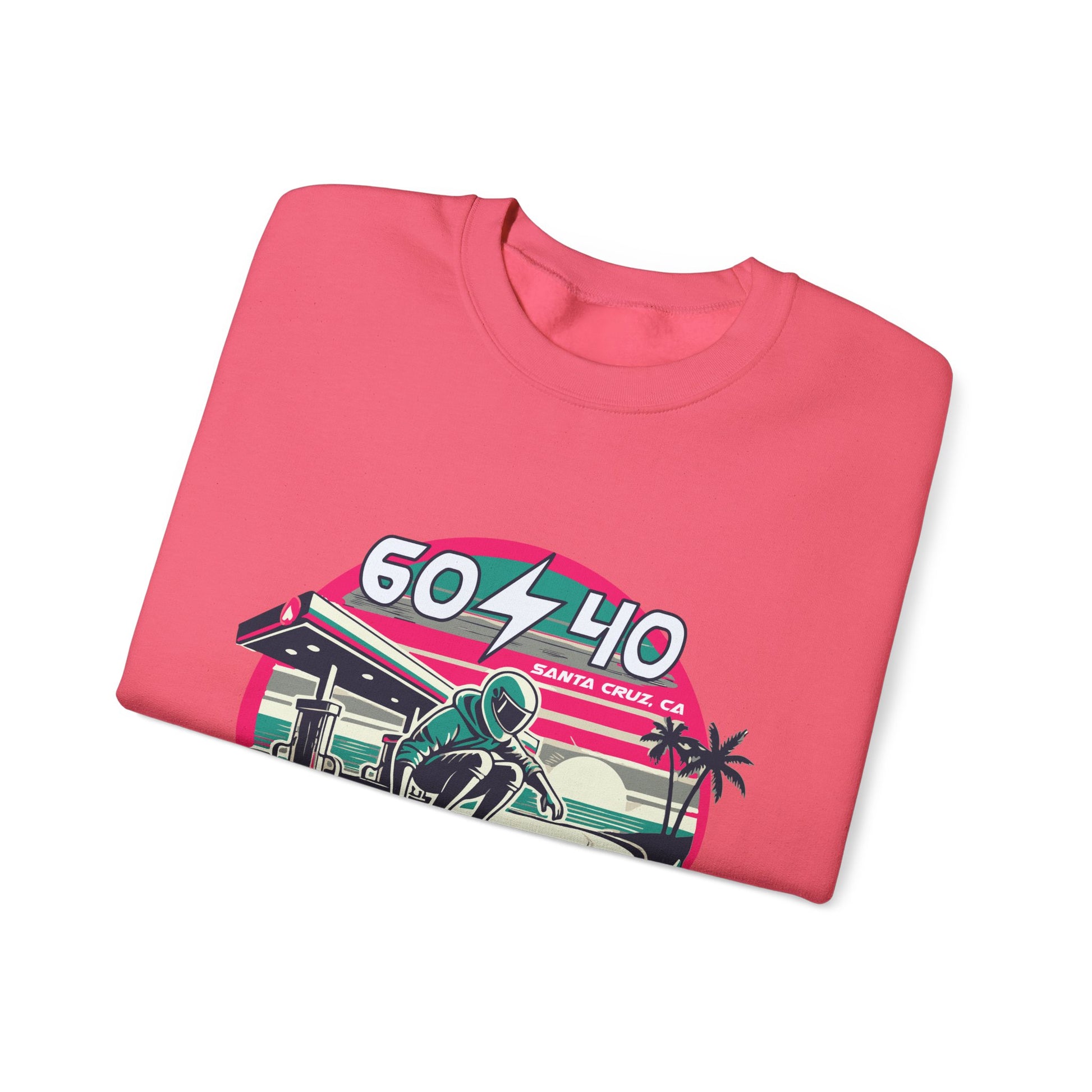 Retro Vibes Unisex Crewneck Sweatshirt - 604-410 Santa Cruz CA
