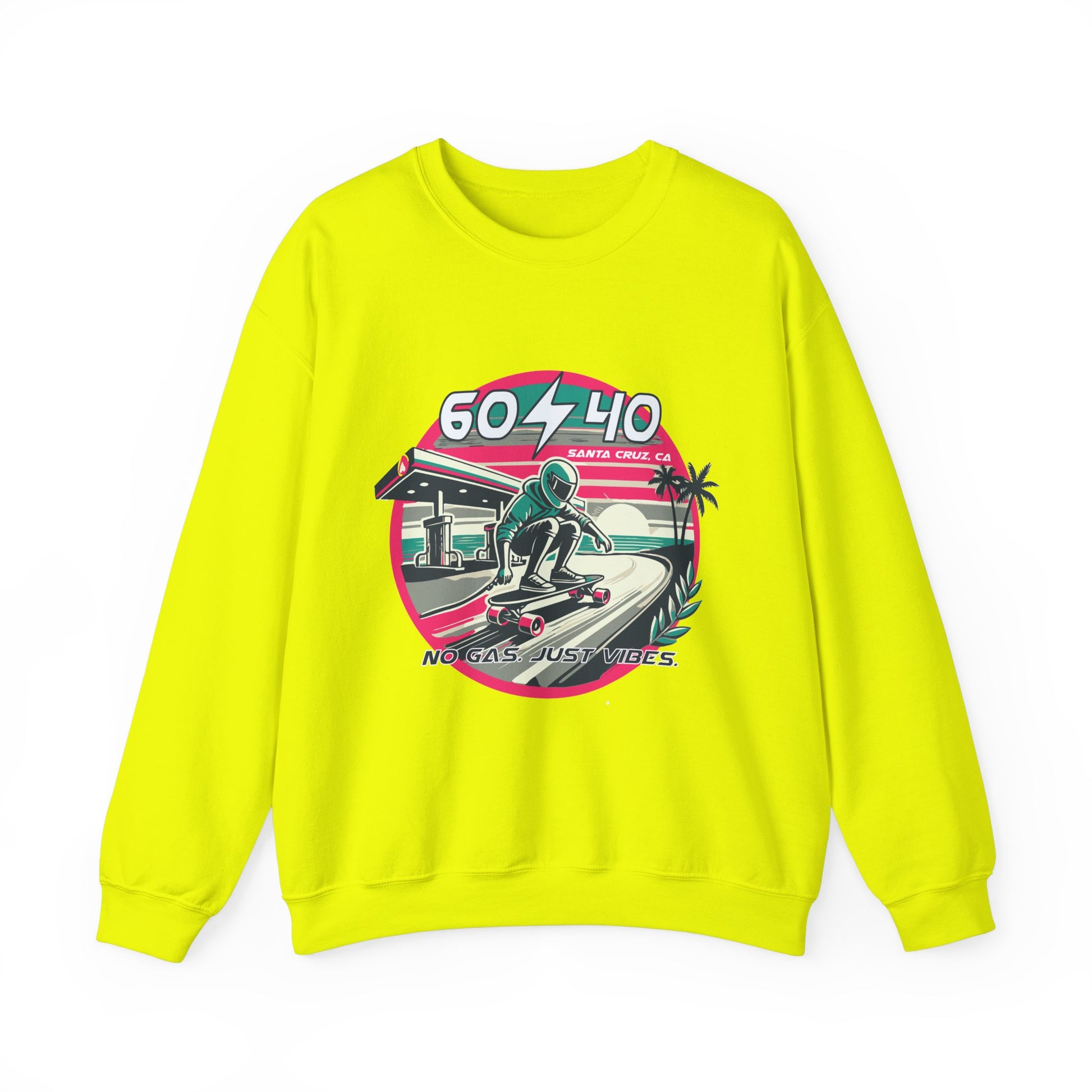 Retro Vibes Unisex Crewneck Sweatshirt - 604-410 Santa Cruz CA