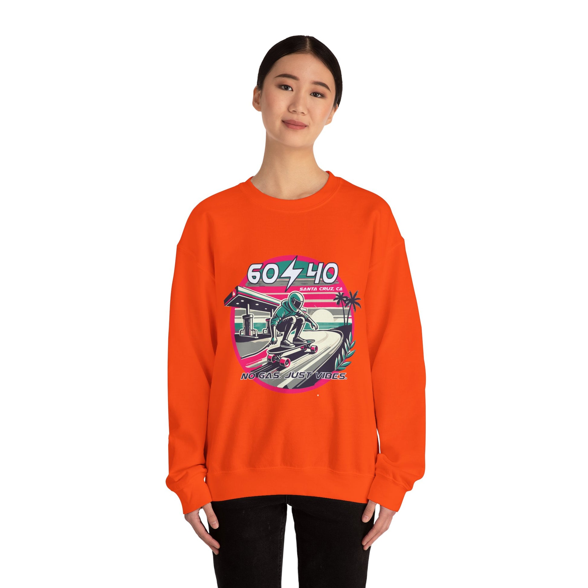 Retro Vibes Unisex Crewneck Sweatshirt - 604-410 Santa Cruz CA
