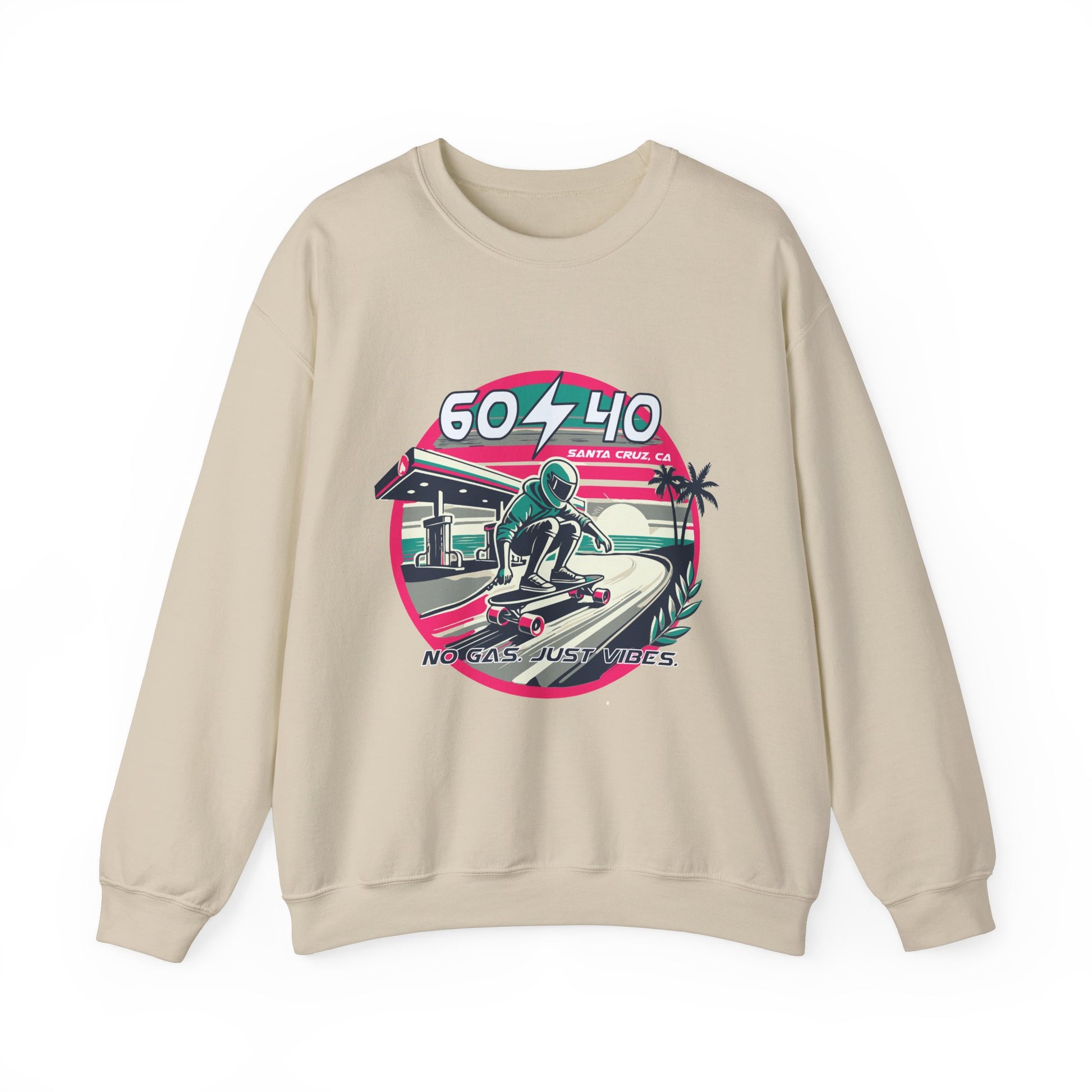 Retro Vibes Unisex Crewneck Sweatshirt - 604-410 Santa Cruz CA