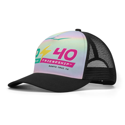 Fueled by Friendship Birds Front Print Mesh Baseball Cap