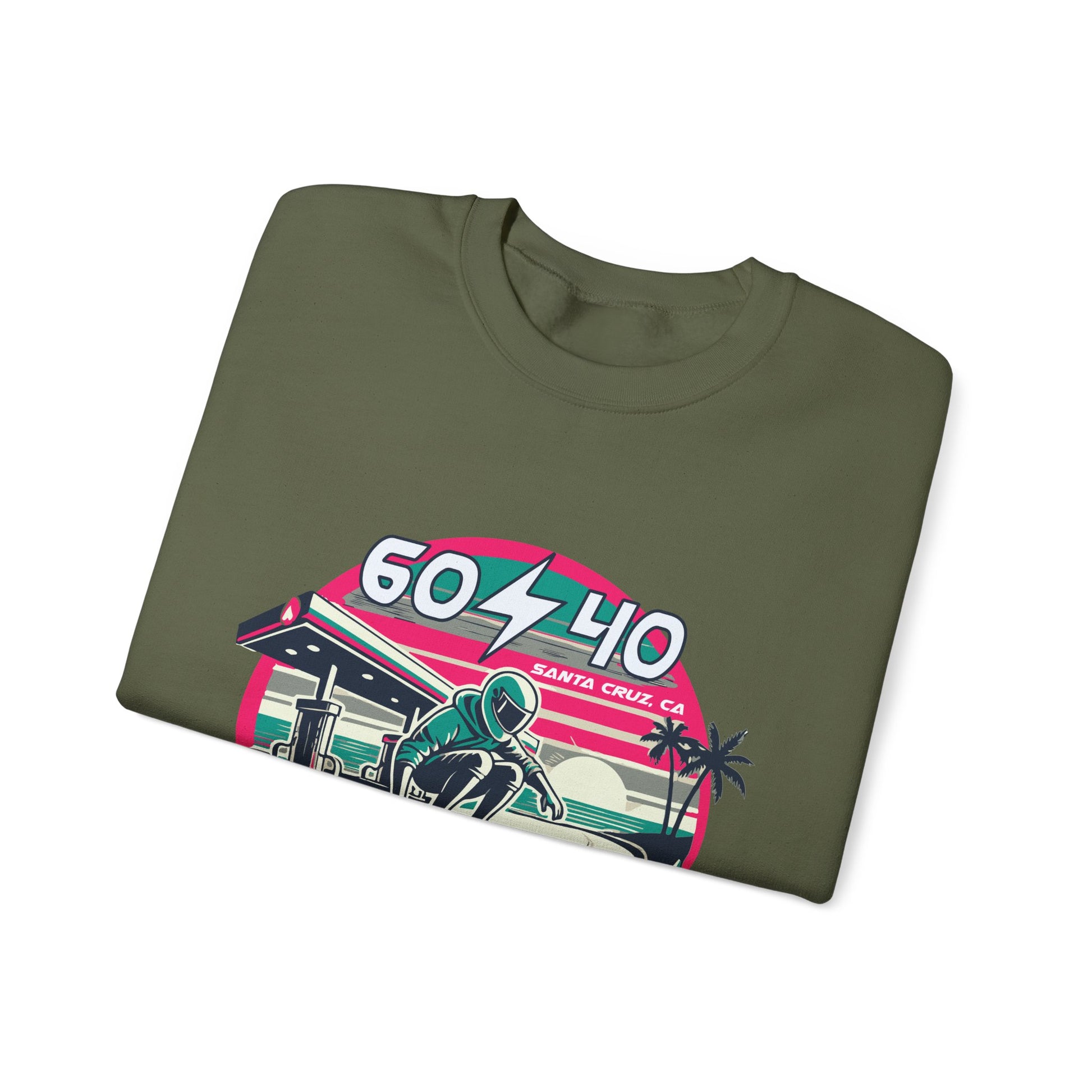 Retro Vibes Unisex Crewneck Sweatshirt - 604-410 Santa Cruz CA