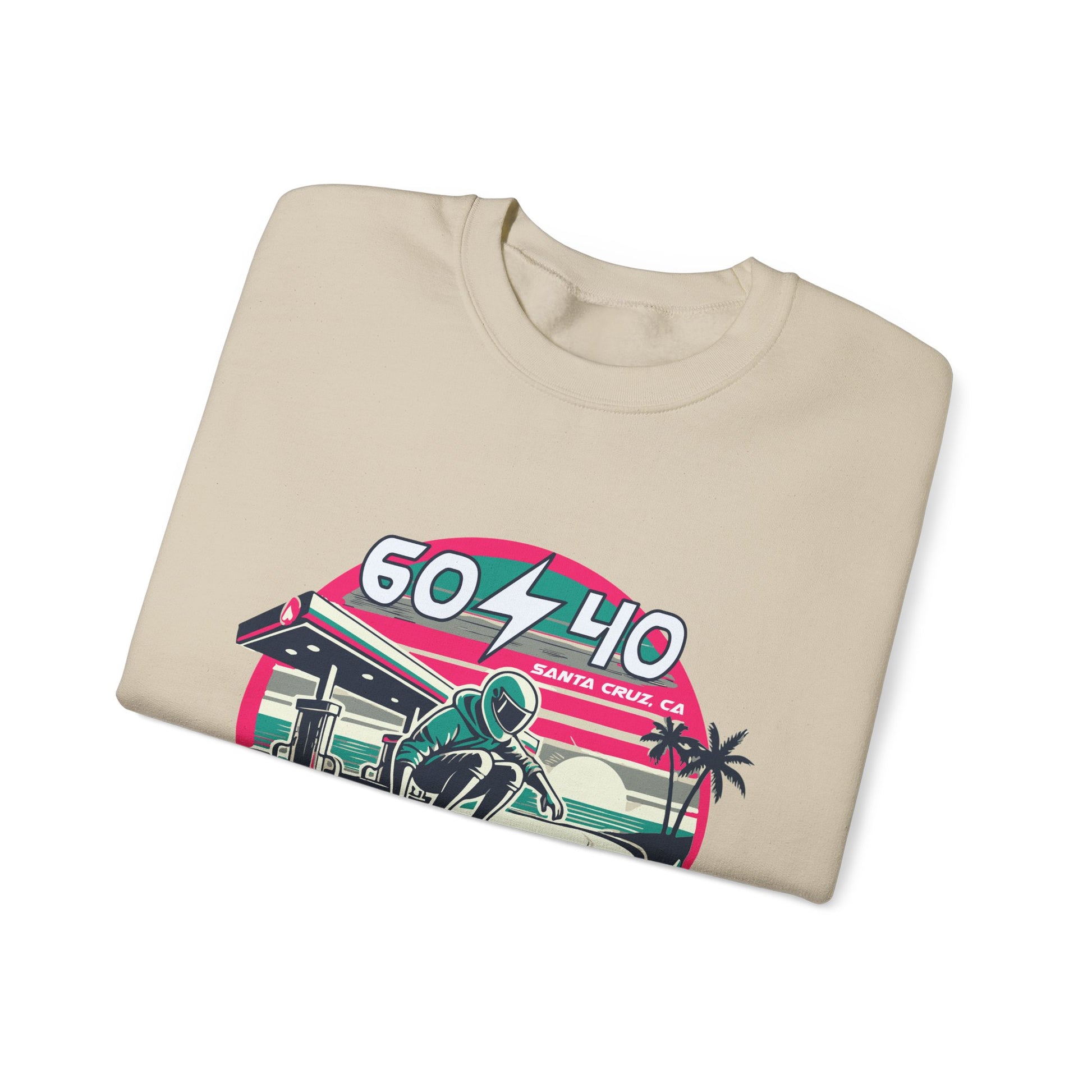 Retro Vibes Unisex Crewneck Sweatshirt - 604-410 Santa Cruz CA