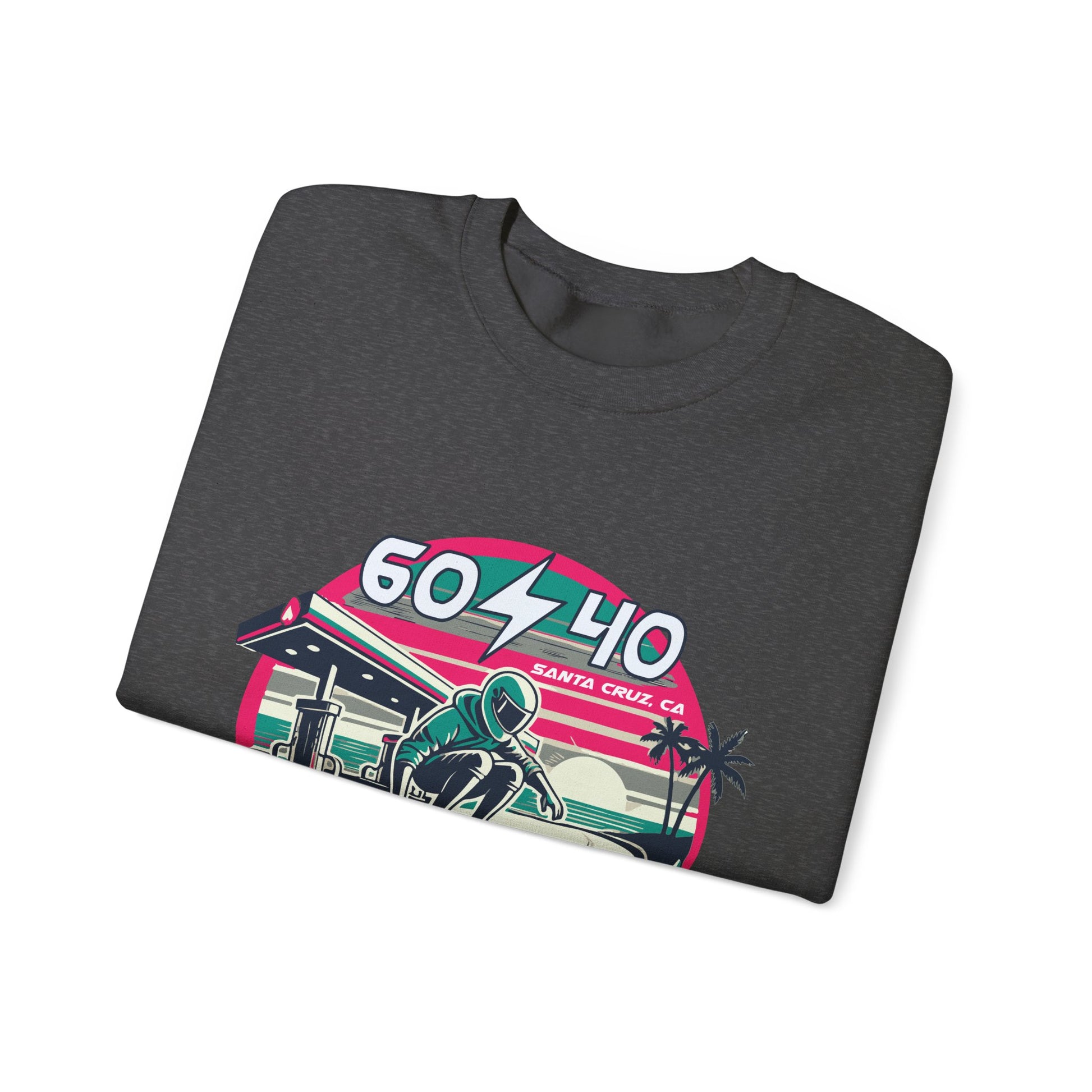 Retro Vibes Unisex Crewneck Sweatshirt - 604-410 Santa Cruz CA