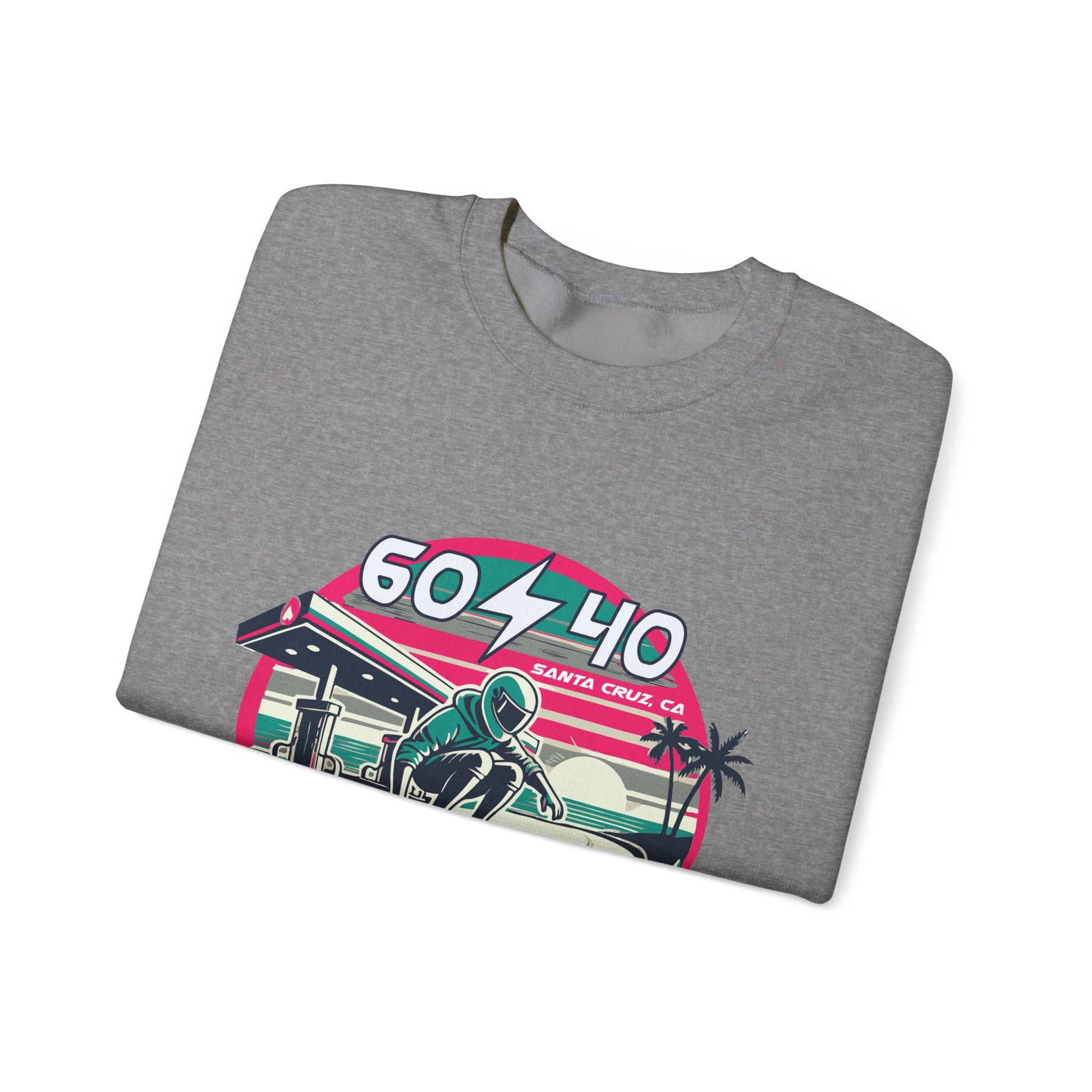 Retro Vibes Unisex Crewneck Sweatshirt - 604-410 Santa Cruz CA