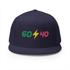 Stylish 5 Panel Trucker Cap with Vibrant 60/40 Embroidery