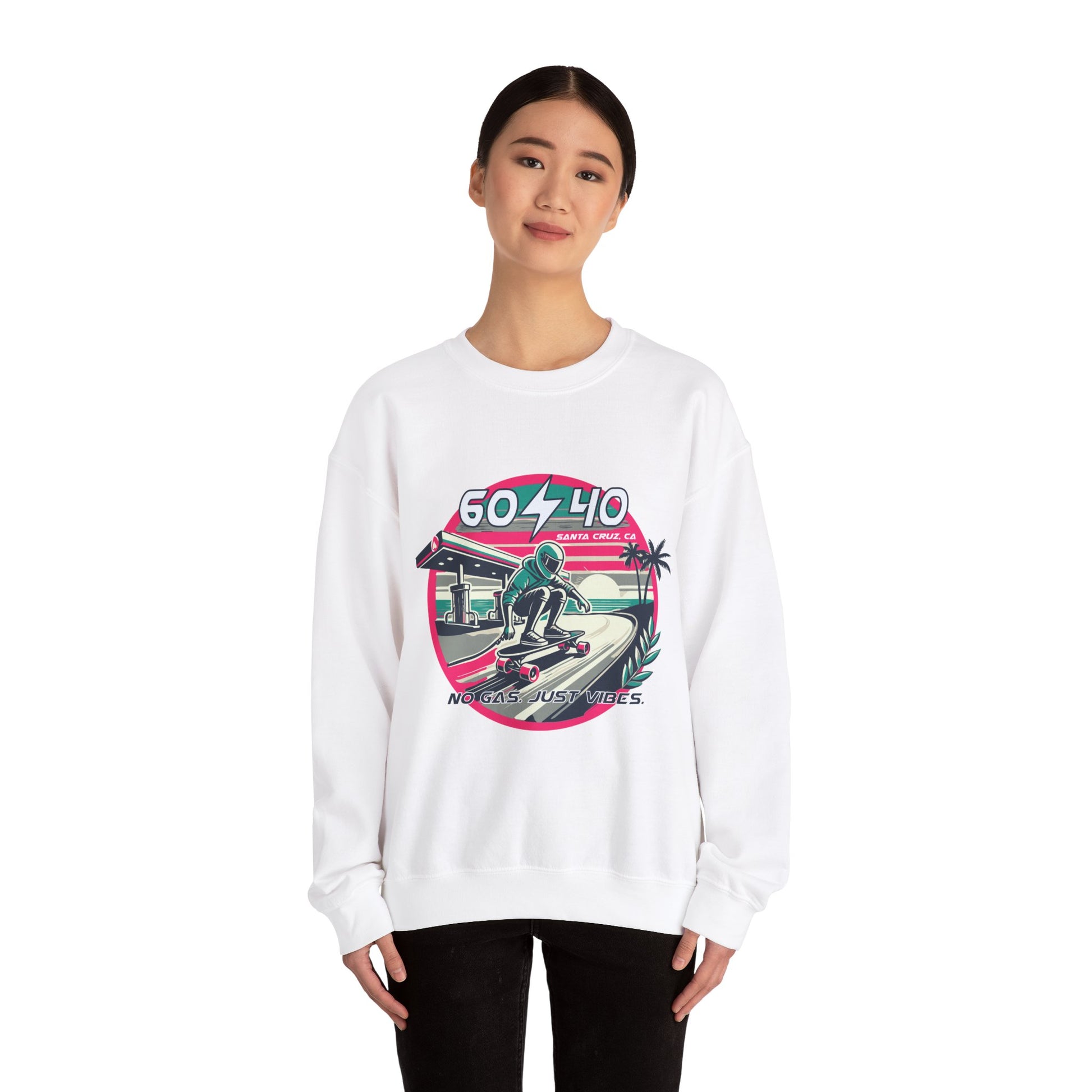 Retro Vibes Unisex Crewneck Sweatshirt - 604-410 Santa Cruz CA