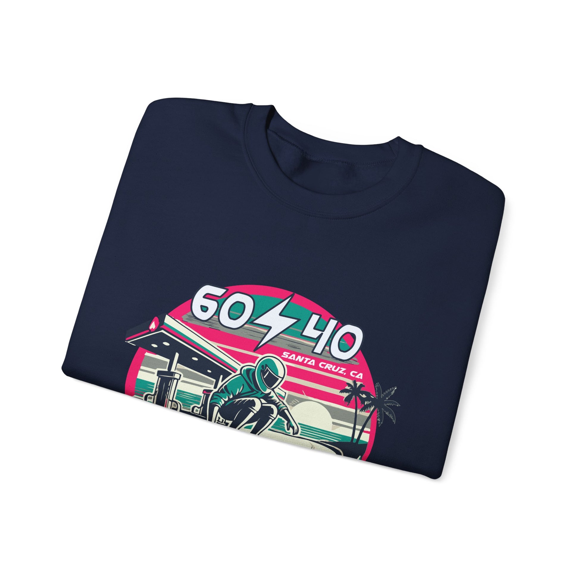 Retro Vibes Unisex Crewneck Sweatshirt - 604-410 Santa Cruz CA