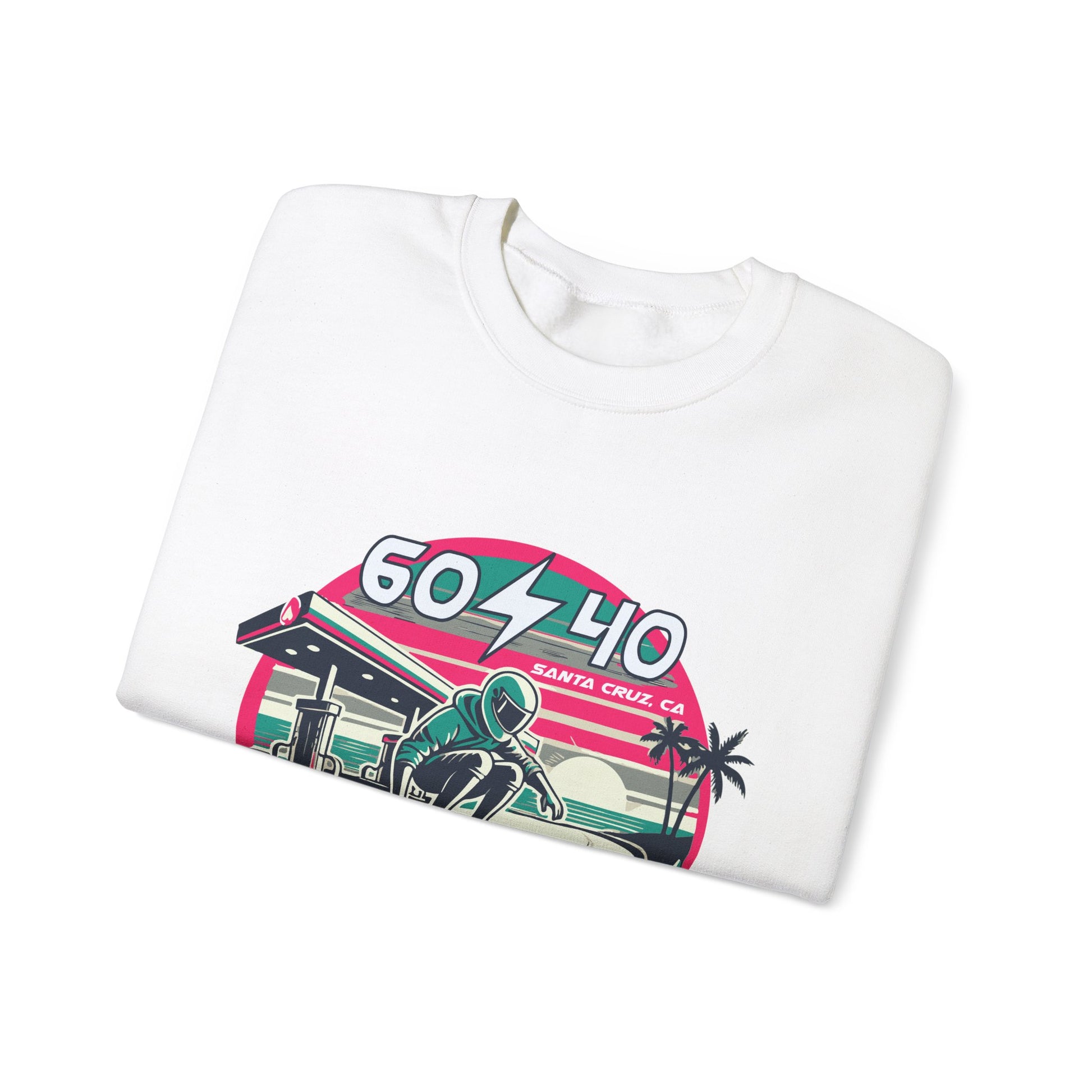 Retro Vibes Unisex Crewneck Sweatshirt - 604-410 Santa Cruz CA