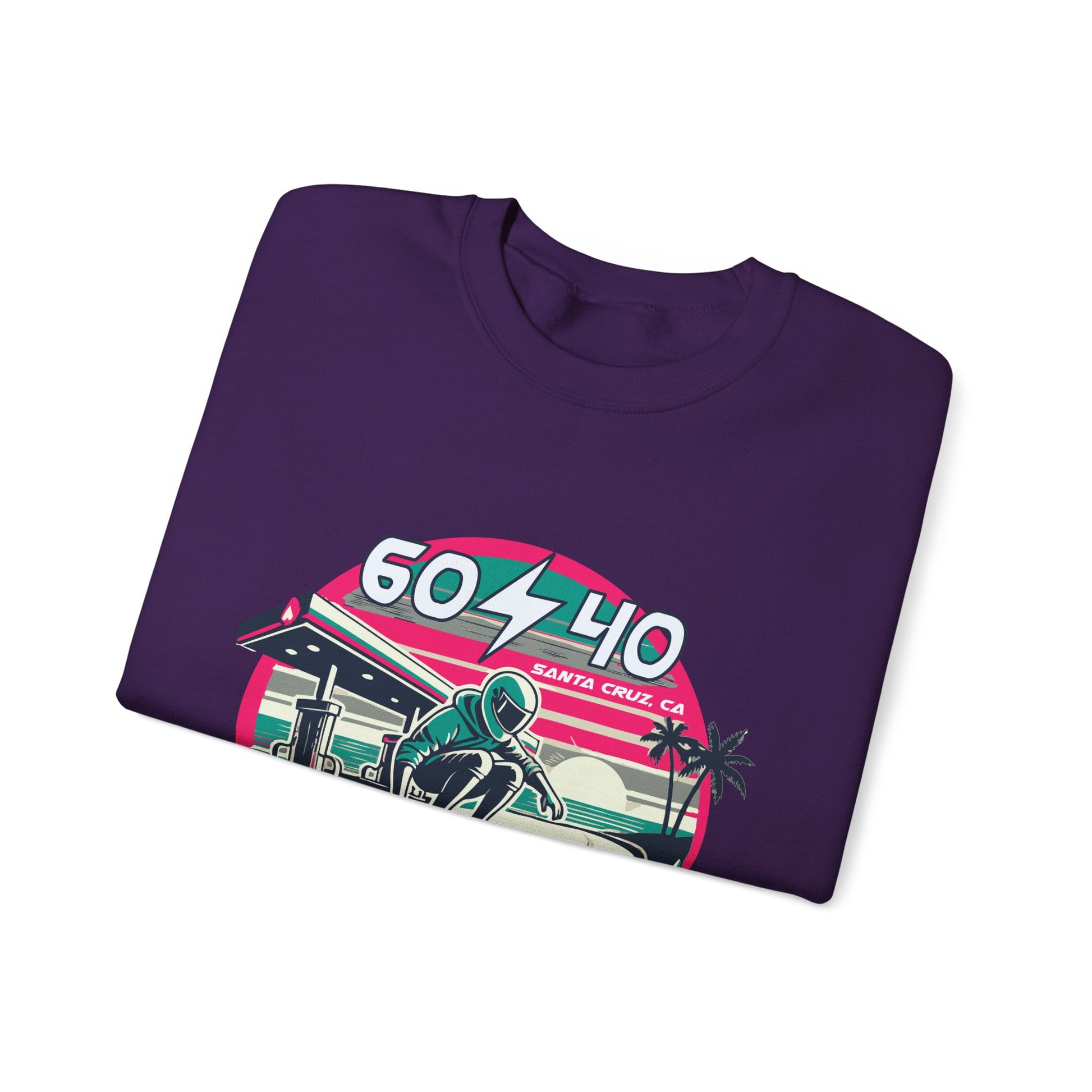 Retro Vibes Unisex Crewneck Sweatshirt - 604-410 Santa Cruz CA