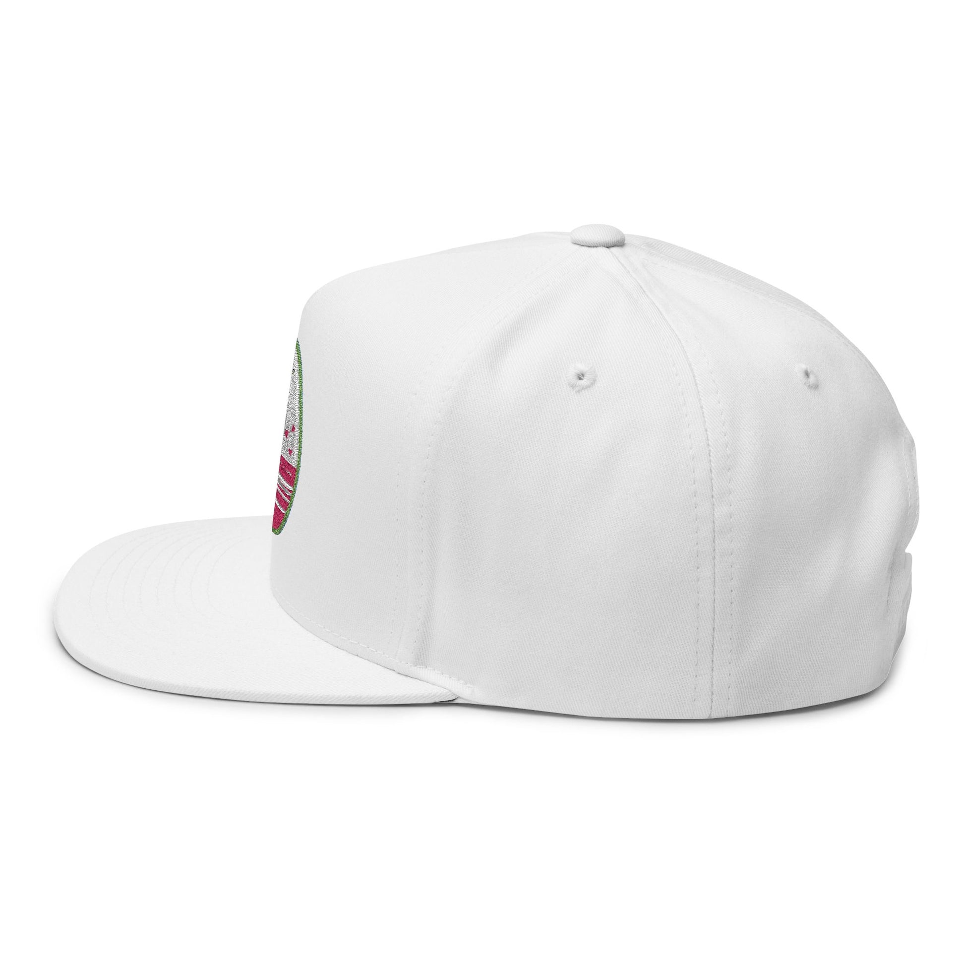 Retro Flat Bill Cap with 60/40 Embroidery - Perfect for Urban Style & Casual Wear