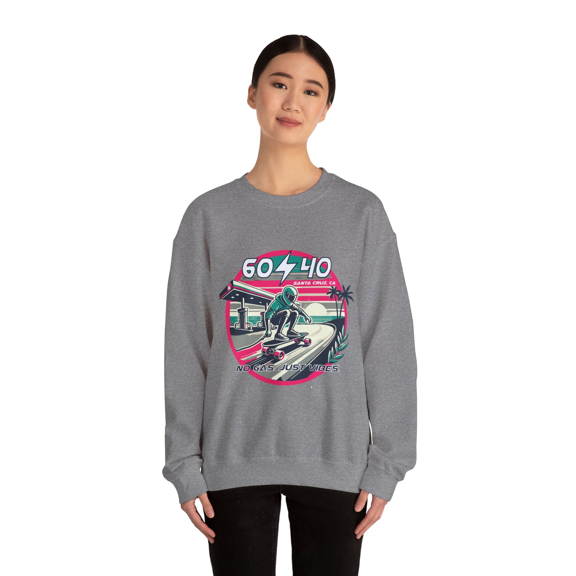 Retro Vibes Unisex Crewneck Sweatshirt - 604-410 Santa Cruz CA