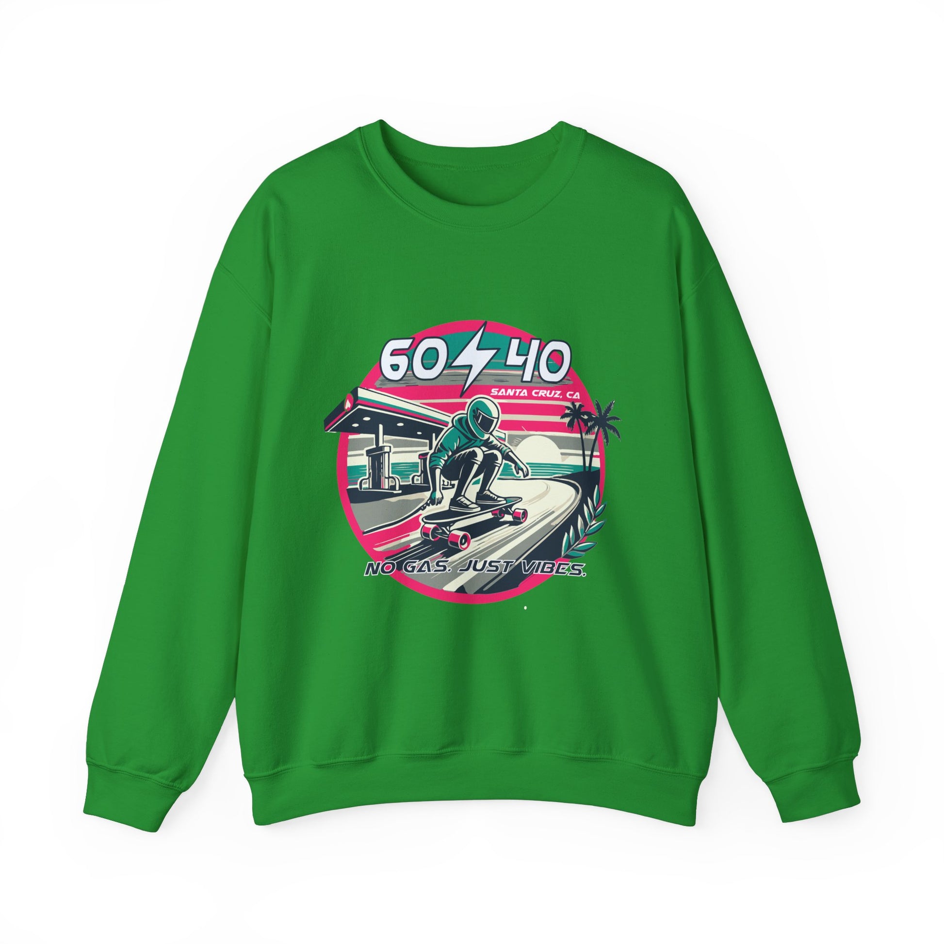 Retro Vibes Unisex Crewneck Sweatshirt - 604-410 Santa Cruz CA
