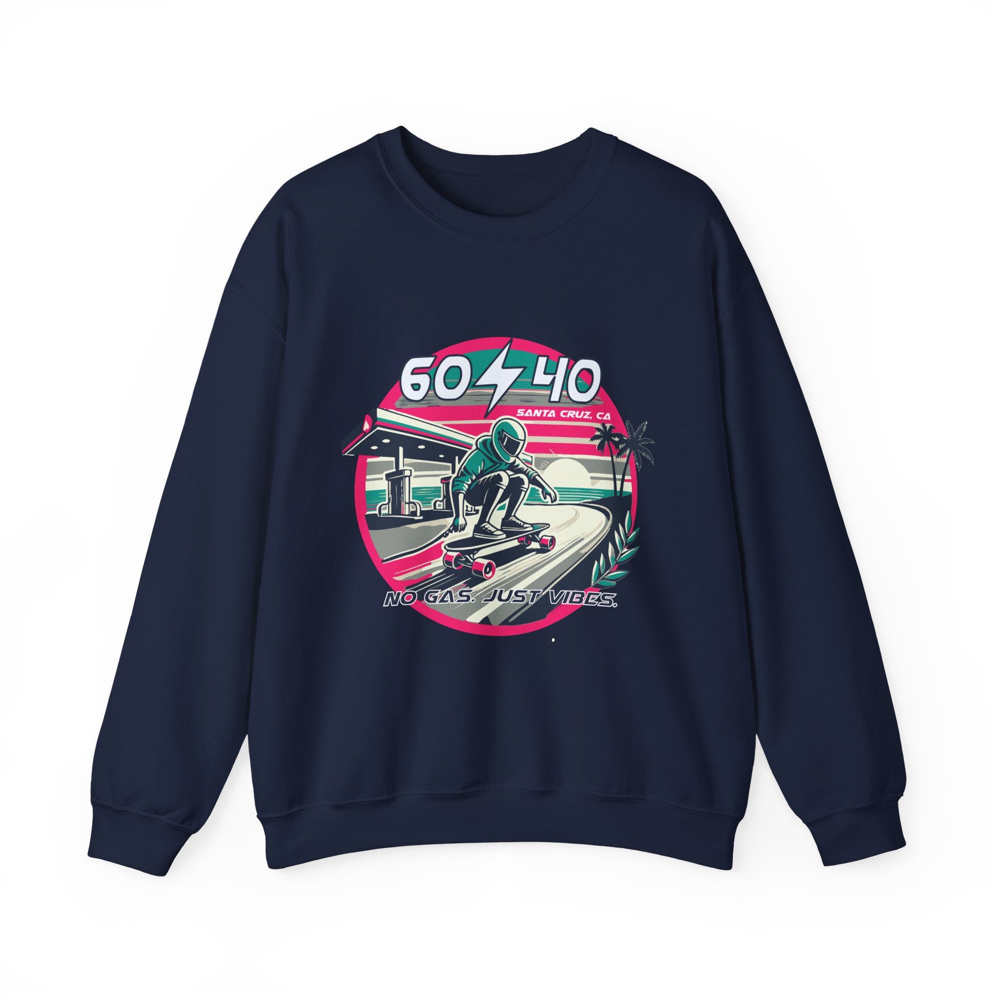 Retro Vibes Unisex Crewneck Sweatshirt - 604-410 Santa Cruz CA