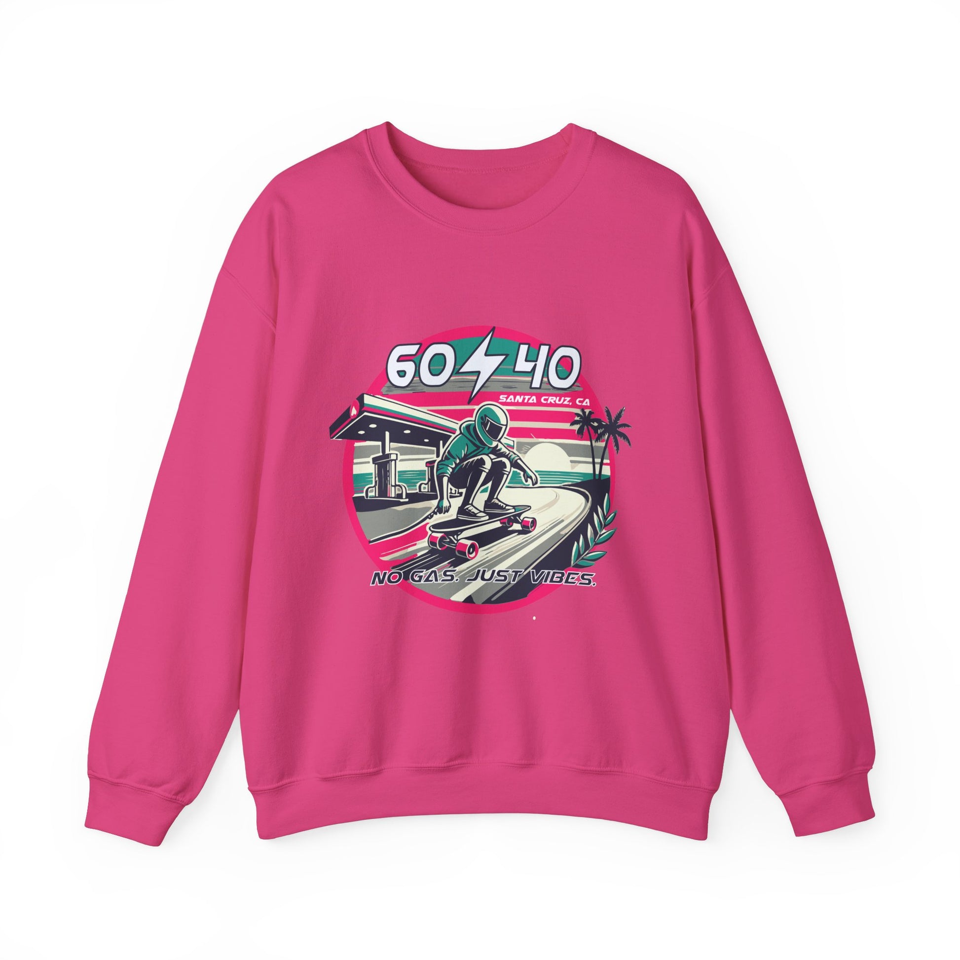 Retro Vibes Unisex Crewneck Sweatshirt - 604-410 Santa Cruz CA